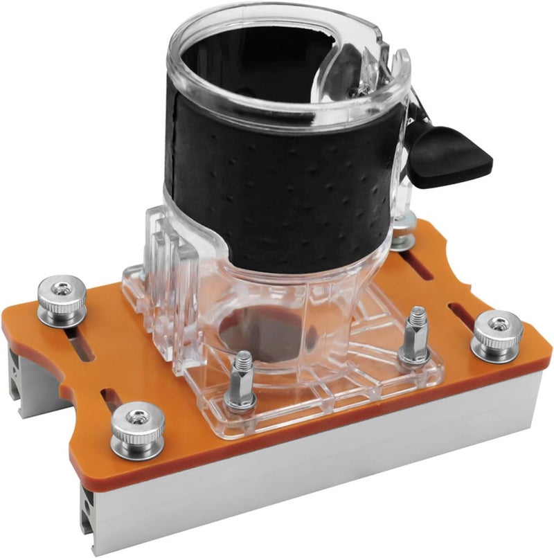 ariarly Wood Trimmer Router Base Tool 2 in 1 Invisible Fastener Slotting Bracket Woodworking Router Base for 65mm Fixed Trimming Machine, for Carbinet Closet Furniture - Image 3